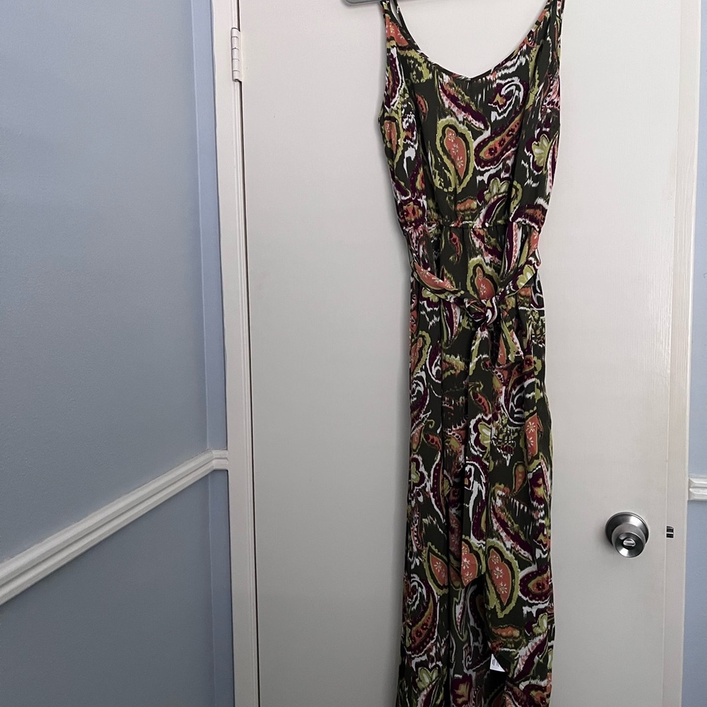 Paisley Print Maxi Dress